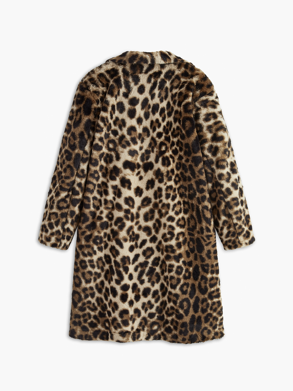 Leopard Print Faux Fur Coat