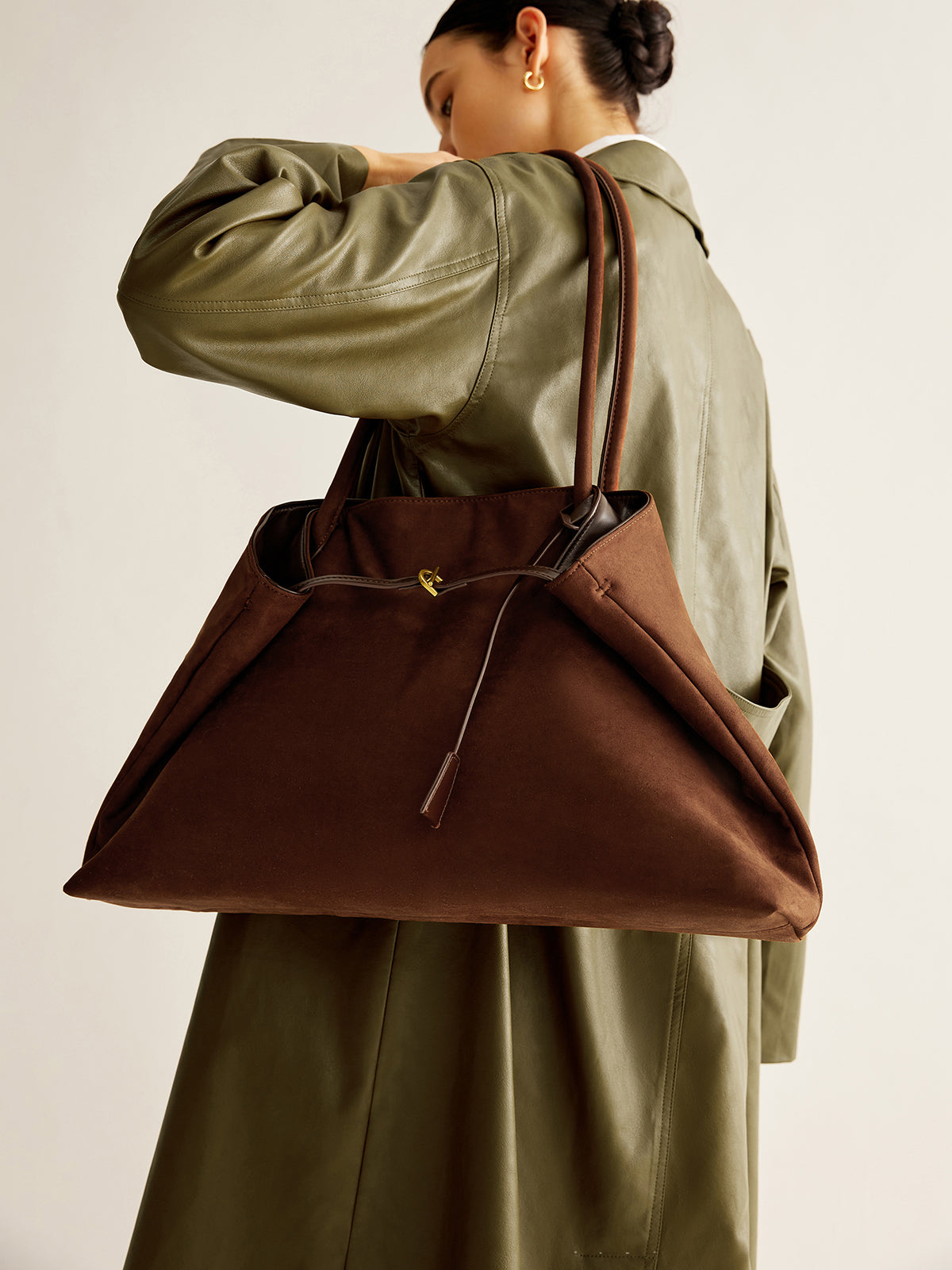 Large Capacity Suede Shoulder Bag