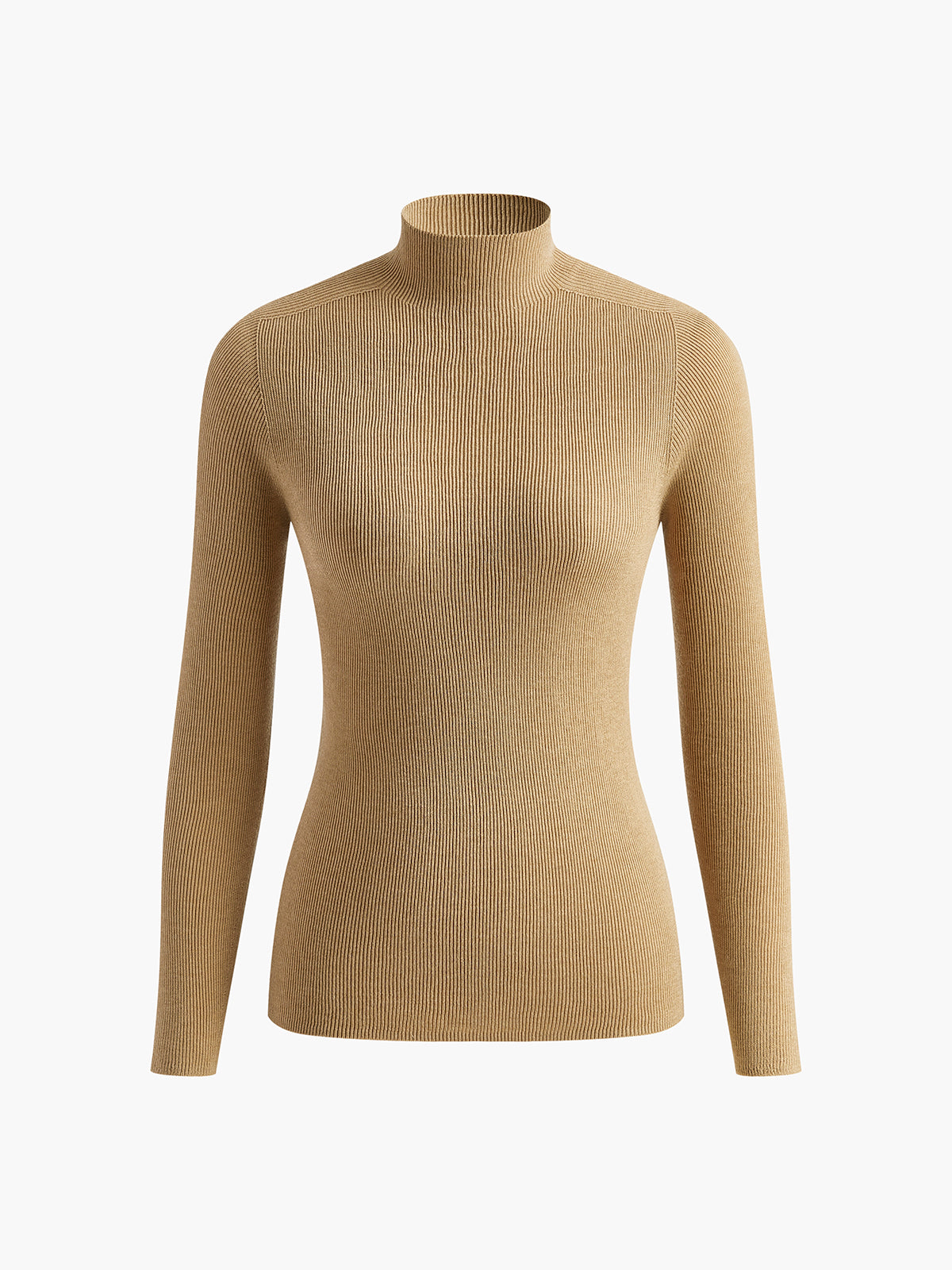 Mock Neck High Stretch Sweater