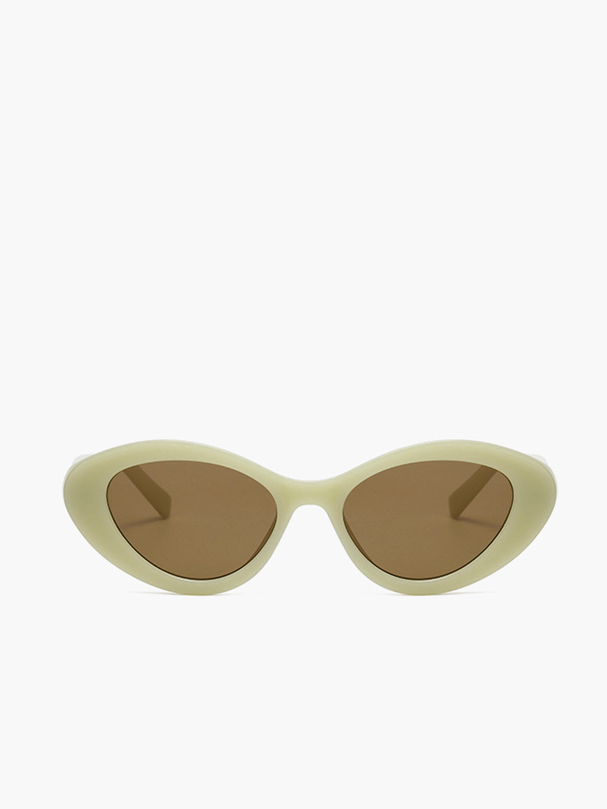 Cream Cat-Eye Sunglasses