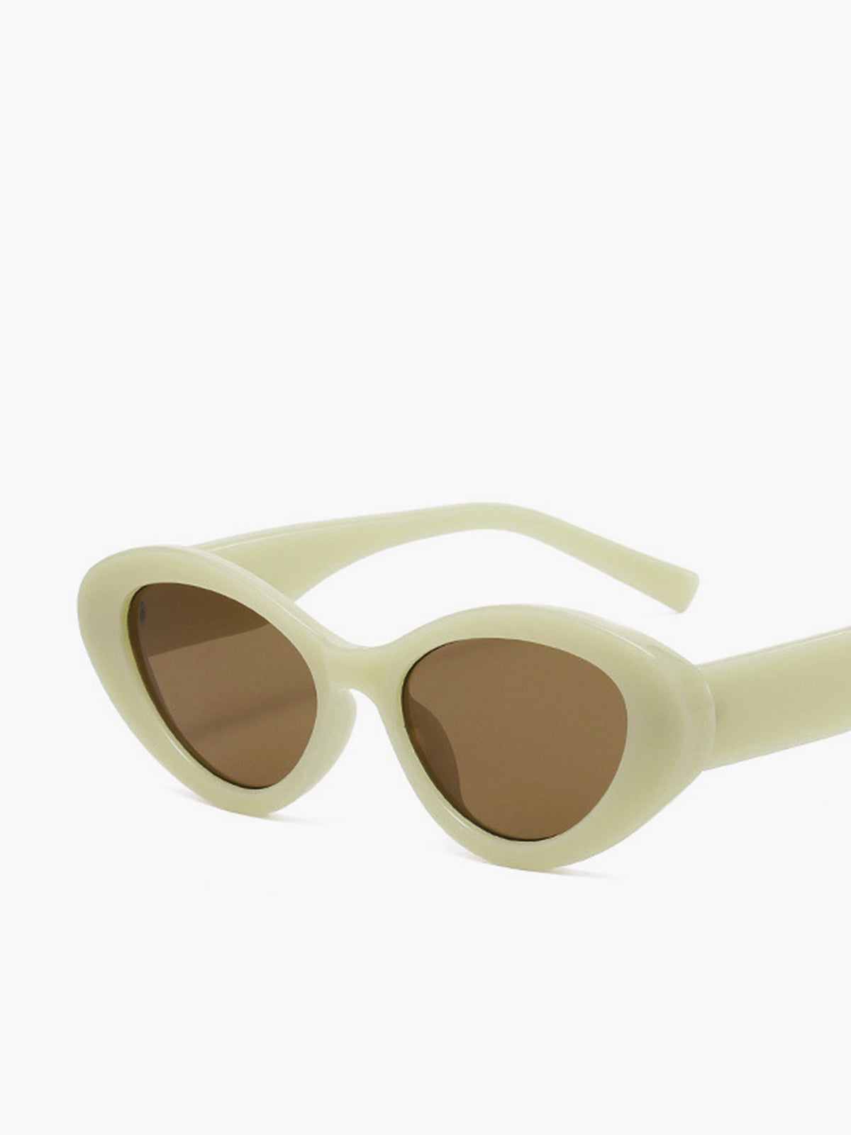 Cream Cat-Eye Sunglasses