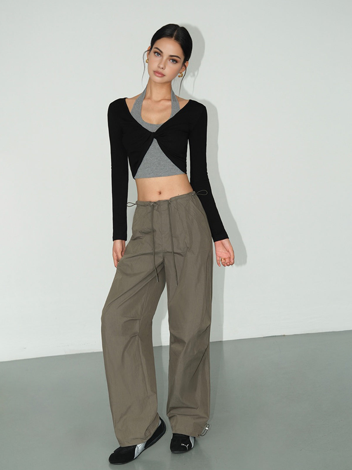 2 in 1 Knotted Crop Top