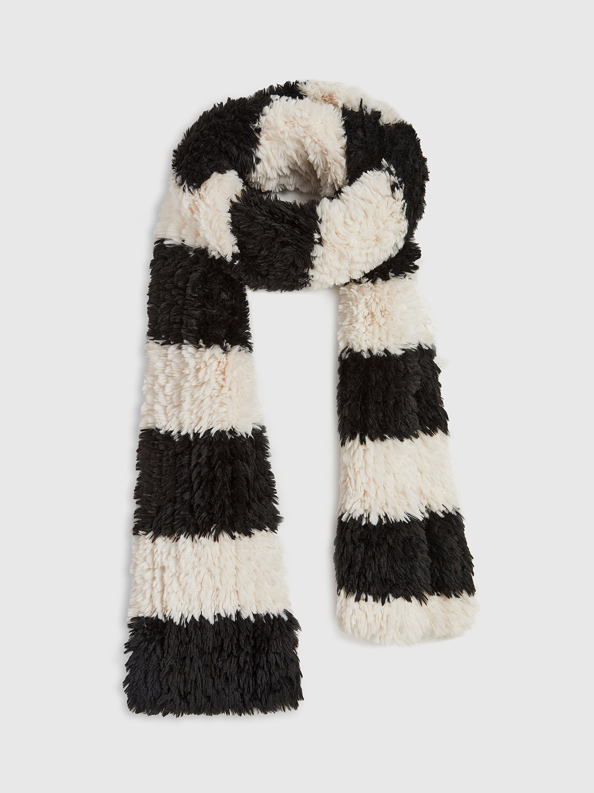 Two-Tone Fuzzy Scarf