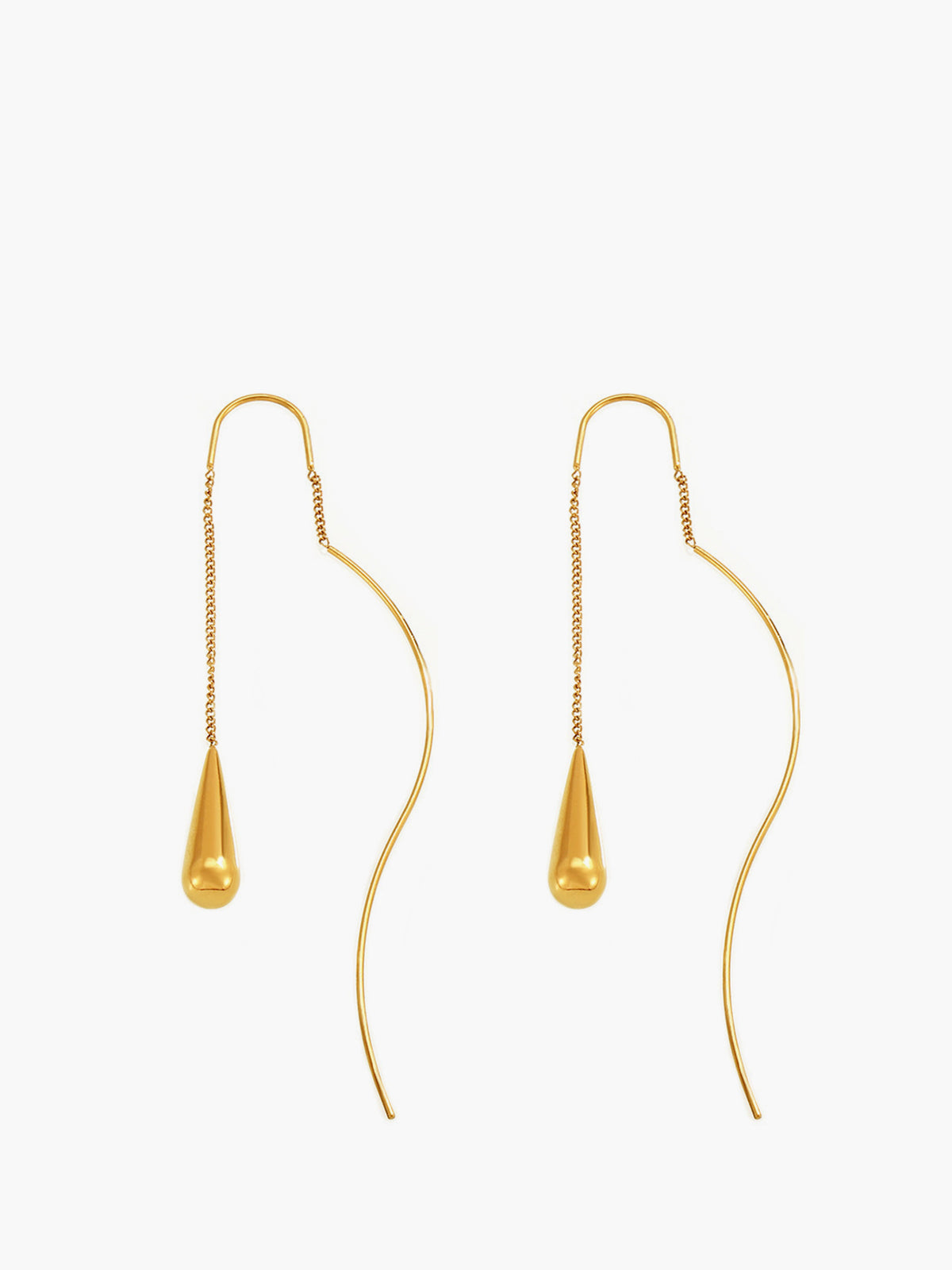 Water Drop Tassel Earrings