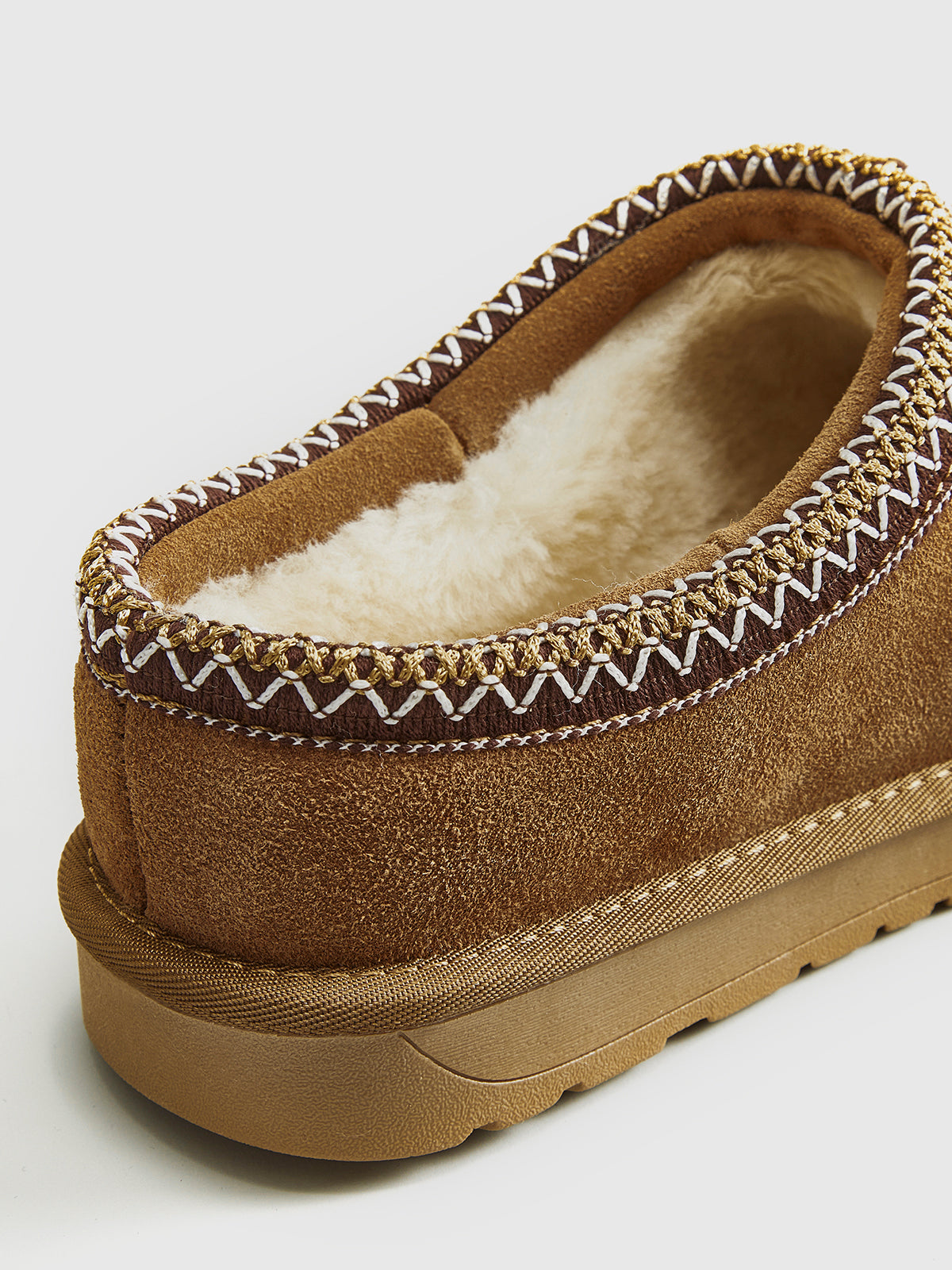 Women Fur Lined Mules Slippers