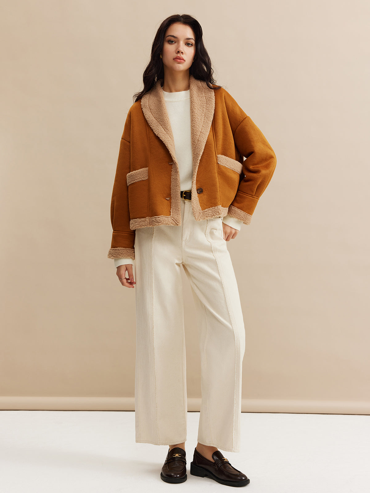 Boheme Minky Lined Suede Jacket