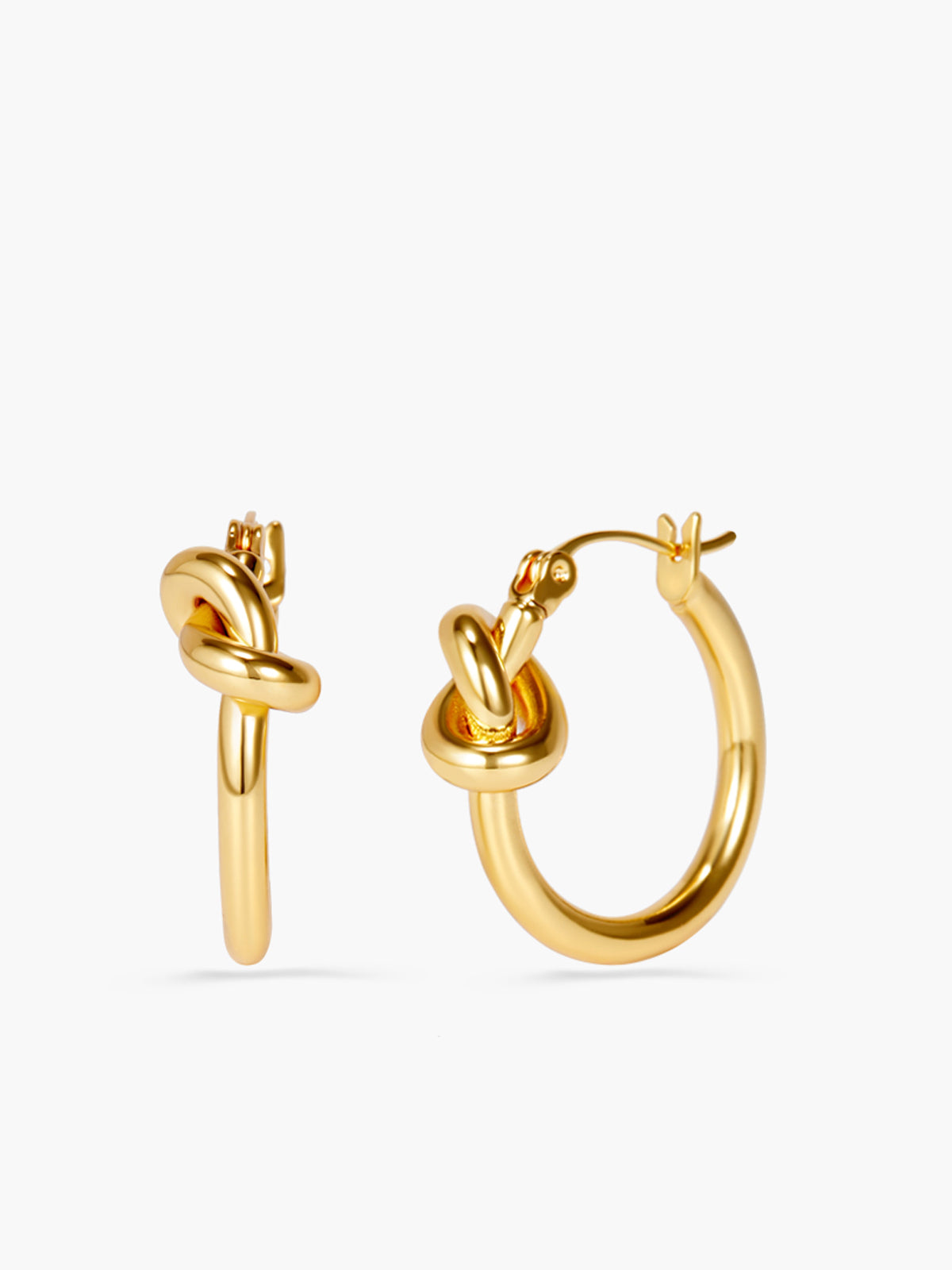 Knotted Hoop Earrings