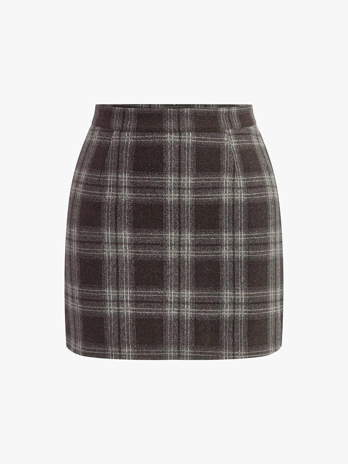 Plaid Tweed Mini Skirt