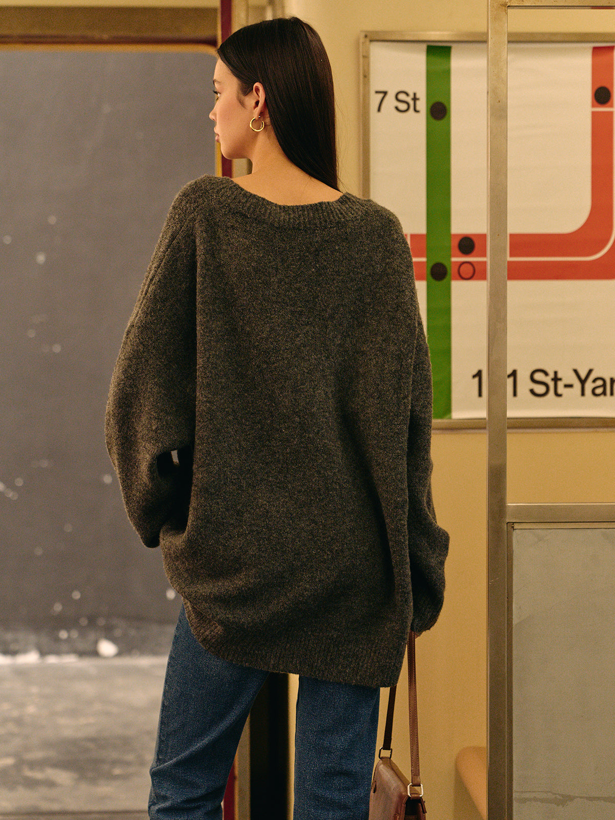 Leisure Wool-Blend Loose Sweater