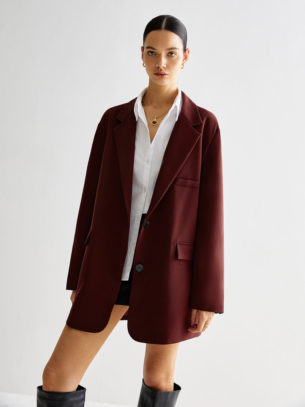 Tie Back Shift Blazer