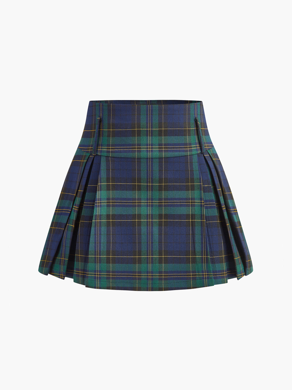 Checked Zipper Mini Skirt