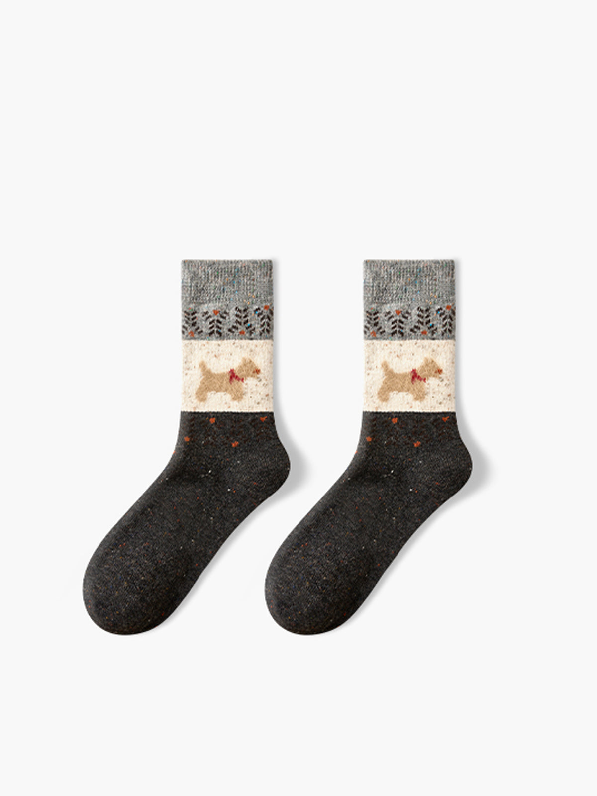 Puppy Pattern Wool Socks