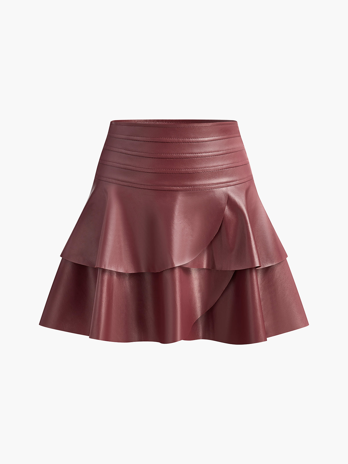 High-Waist Corset Ruffle Skirt