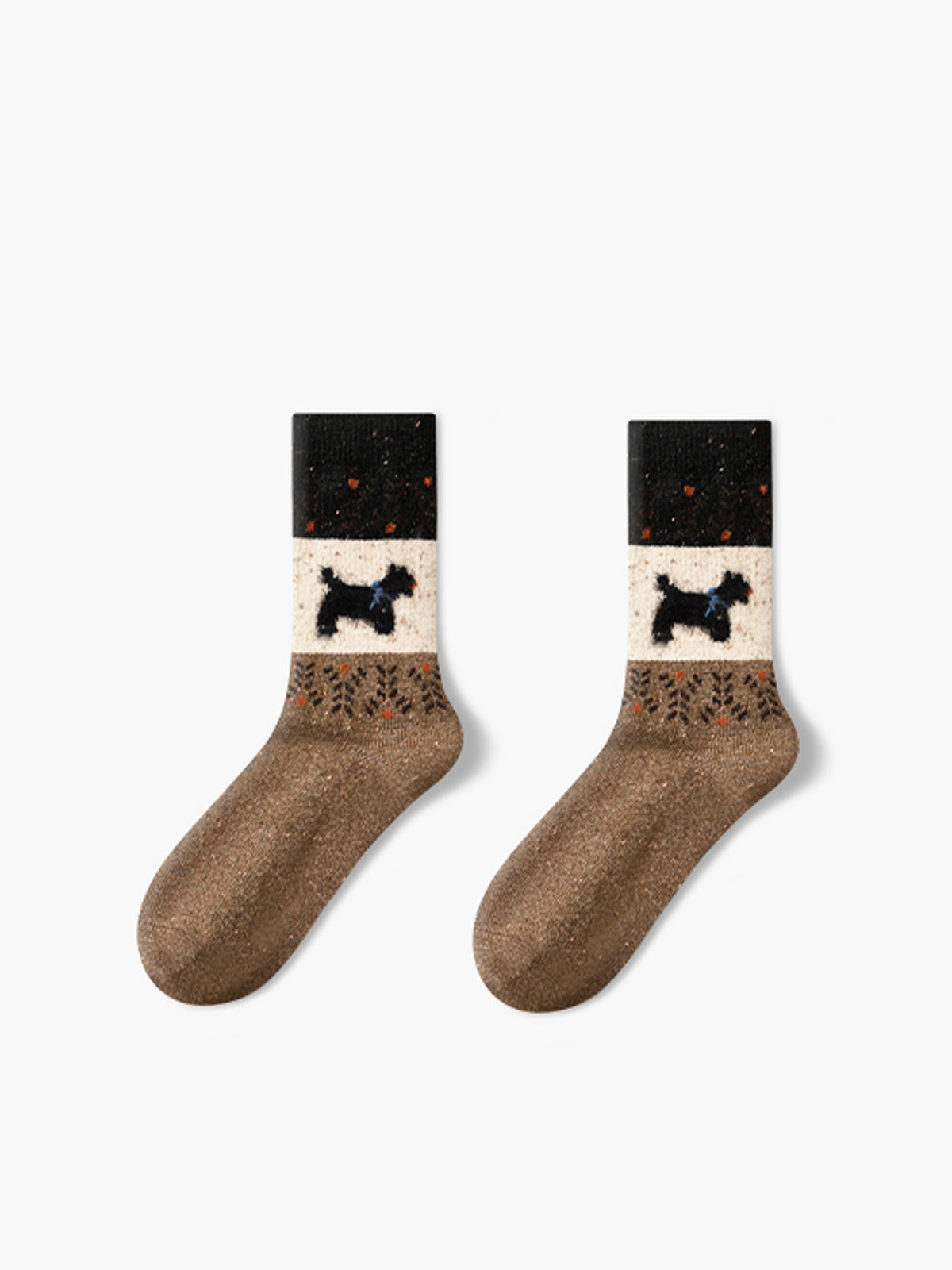 Puppy Pattern Wool Socks