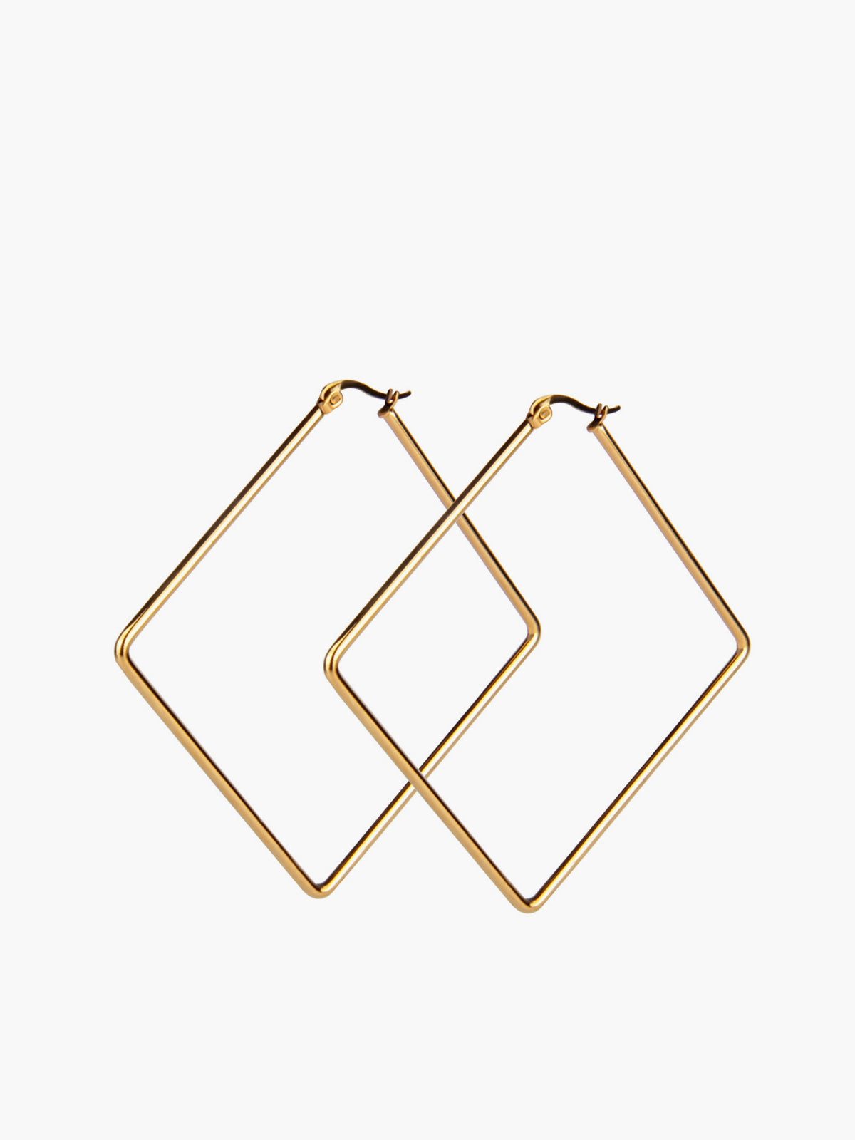 Geometric Square Pendant Earrings