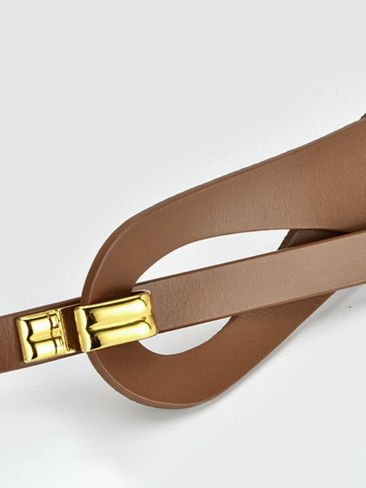 Irregular Hollow Leather Belt