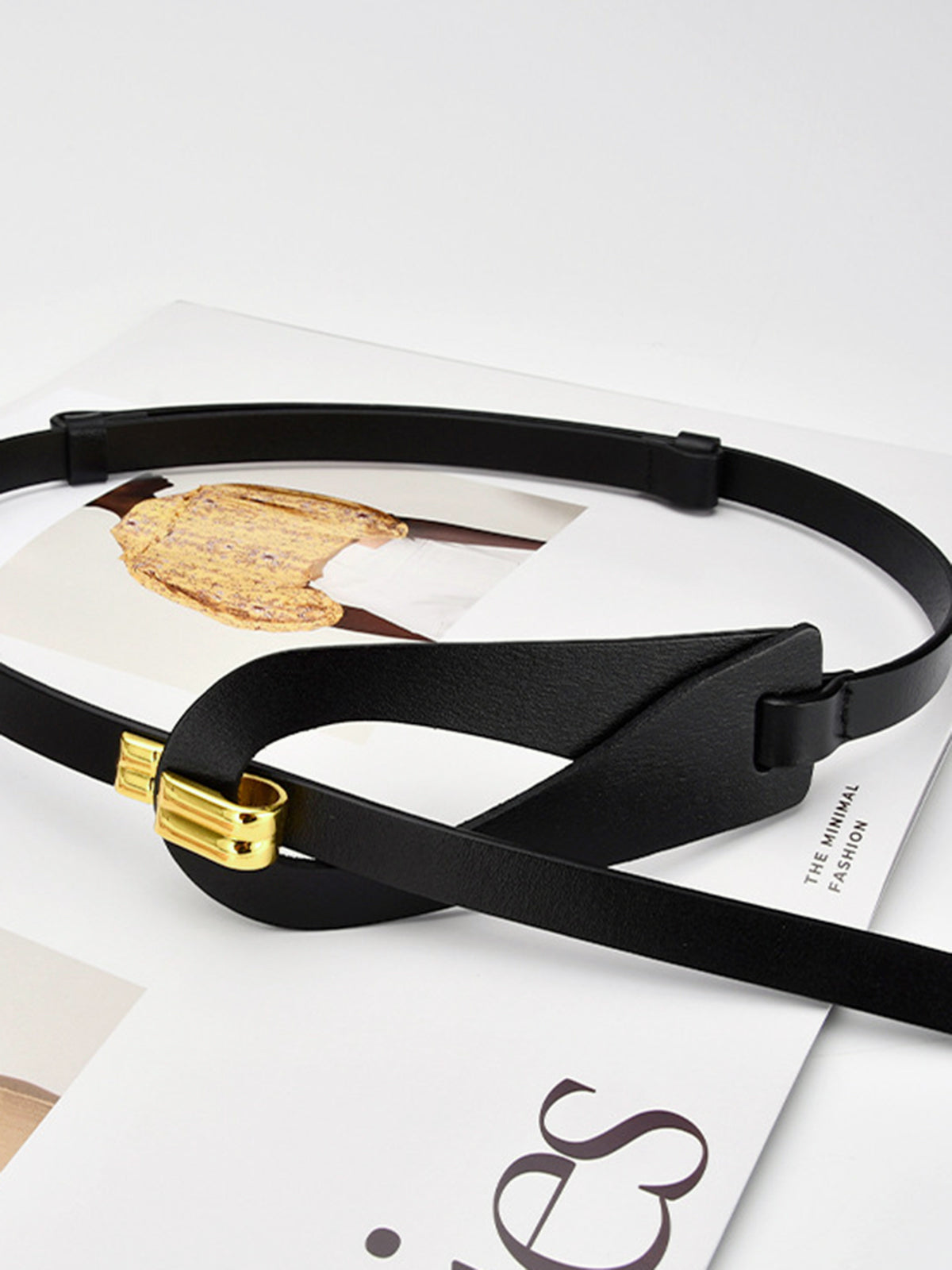 Irregular Hollow Leather Belt