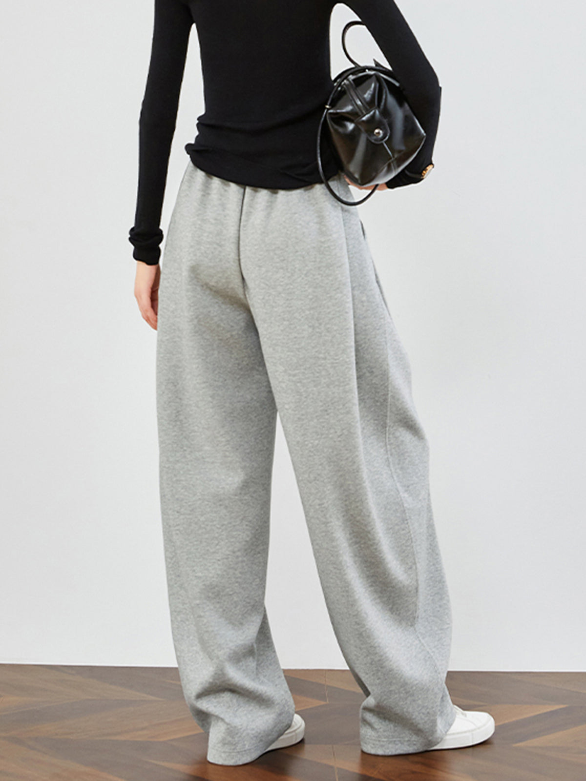 Drawstring Fleecing Athleisure Pants