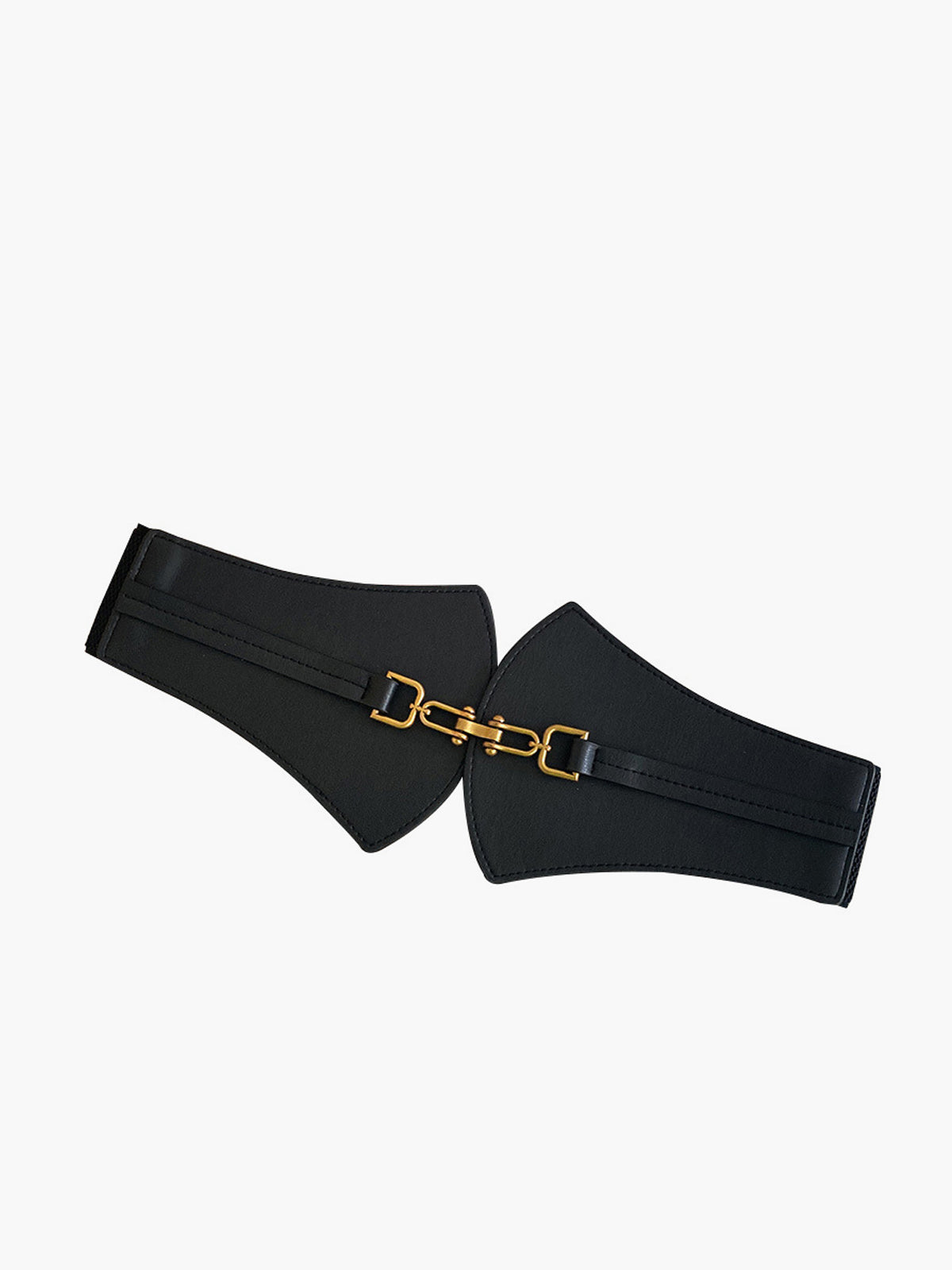 Metal Decor Elastic Wide Belt