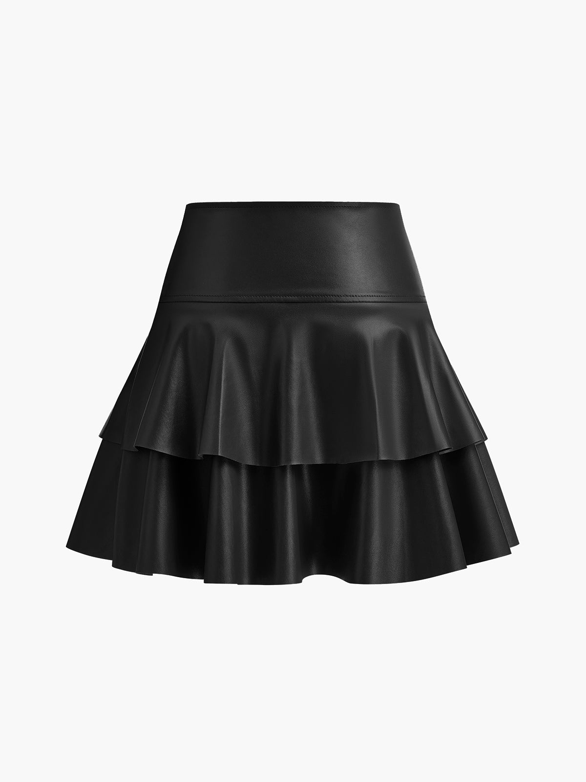 High-Waist Corset Ruffle Skirt